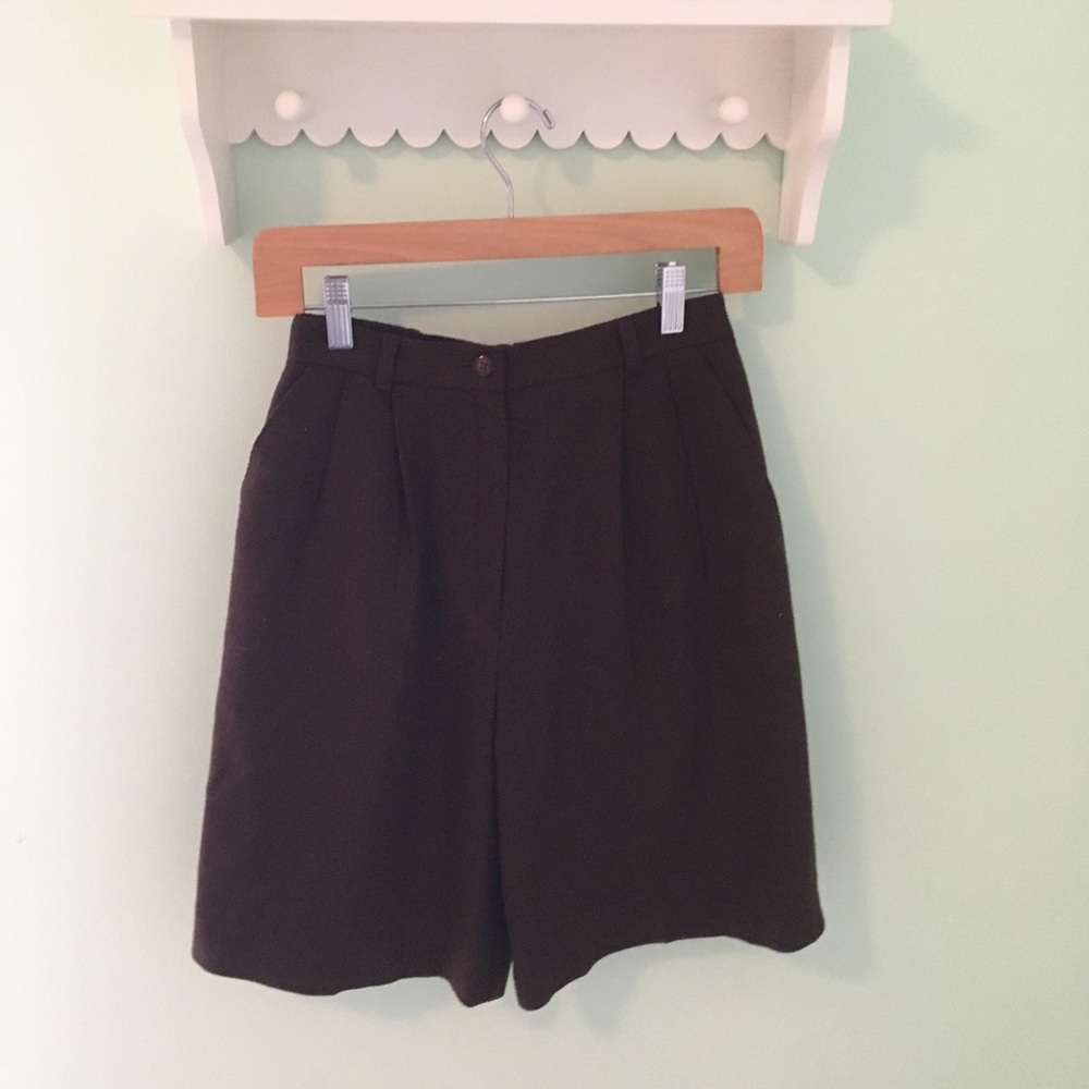 Vintage Worthington Wool High-waist Shorts, Size 6